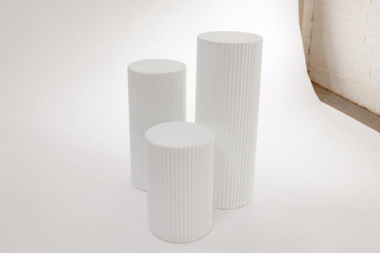 Rippled Plinth Set (Trio)