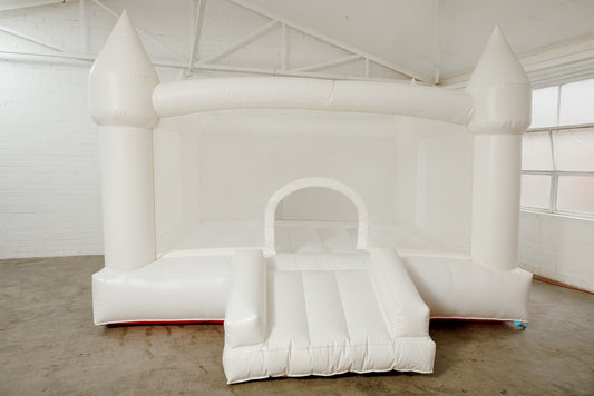 4m x 4m White Lux Jumping Castle