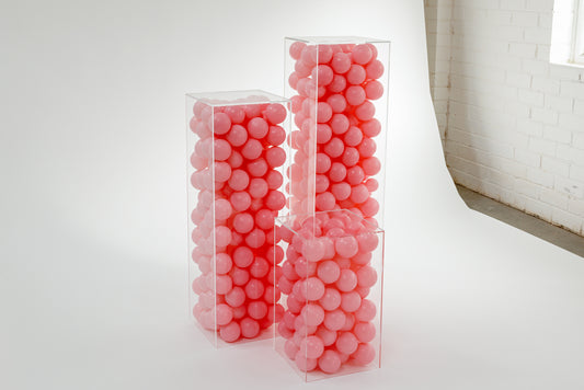 Clear Acrylic Plinth Set (Trio)