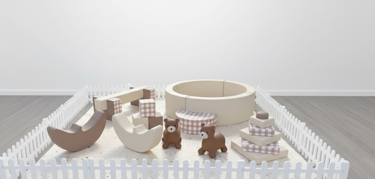 Beige Soft play set-Little Luxe Bearland