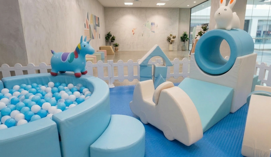 💙 Baby Blue Luxe Soft Play Package | Customisable Toddler Party Setup