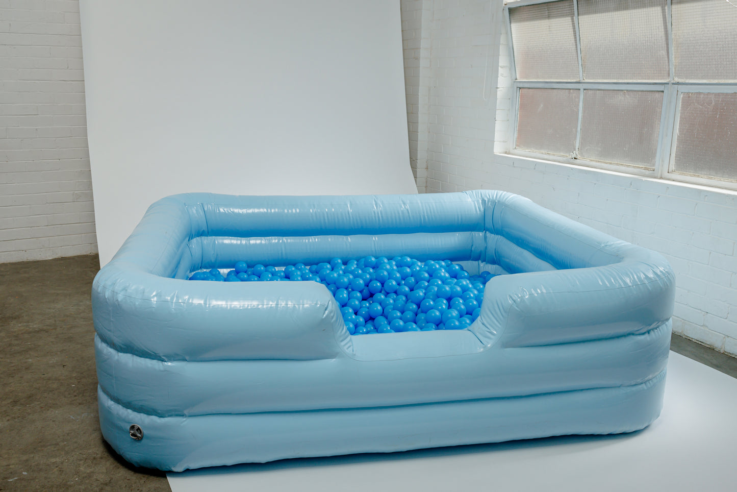 Blue Inflatable Ball Pit