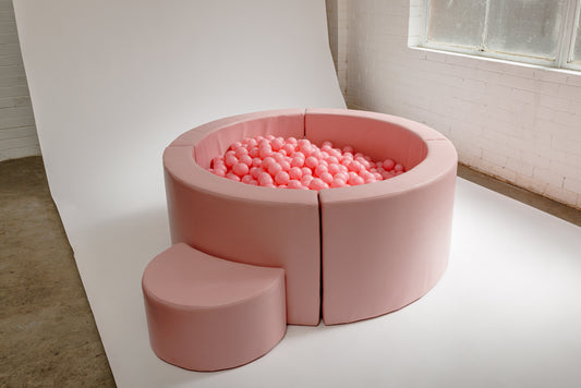 Lux Leather Mini Pink Ball Pit