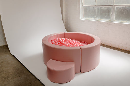 Lux Leather Mini Pink Ball Pit