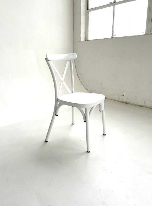 Adult Aluminium Cross Back Chair