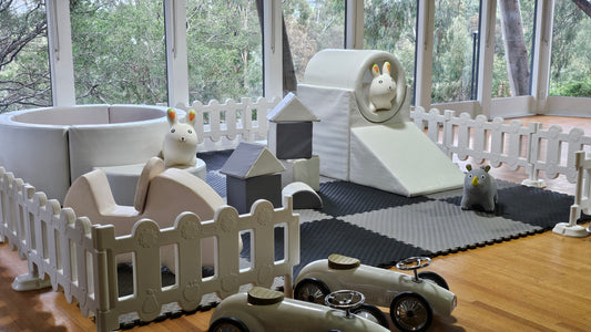 Little Luxe Racers Soft Play Set🏁❤️🖤🤍