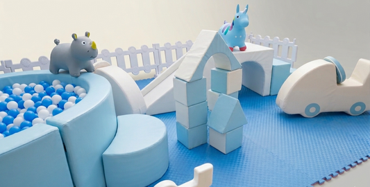 💙 Baby Blue Luxe Soft Play Package | Customisable Toddler Party Setup
