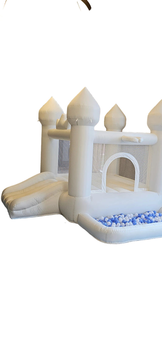 Mini castle with ball pit & slide