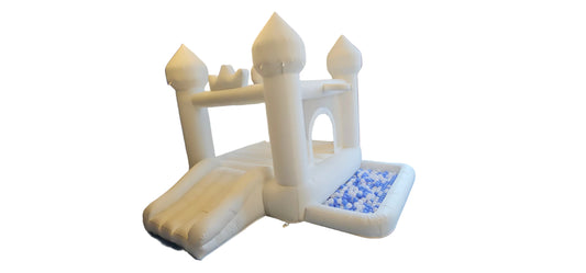Mini castle with ball pit & slide