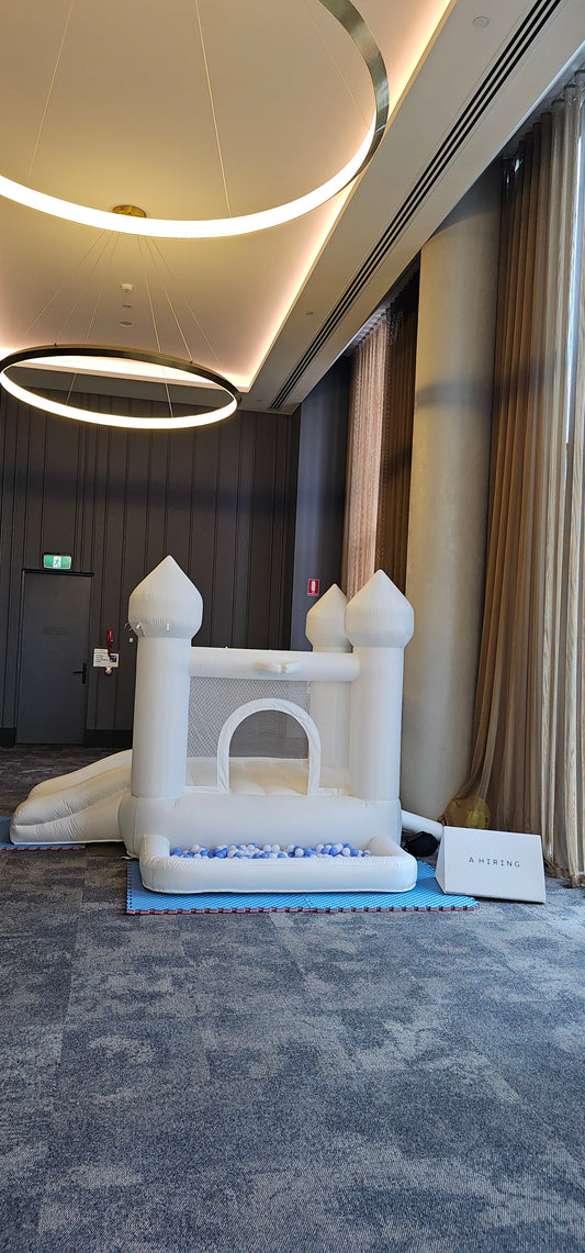 Mini castle with ball pit & slide