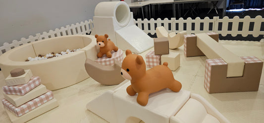 🤎🤍Beige Soft play set-Little Luxe Bearland🧸