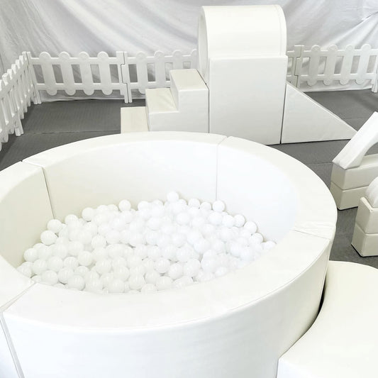 🤍 All White Luxe Soft Play Package | Elegant Toddler Party & First Birthday Setup Melbourne
