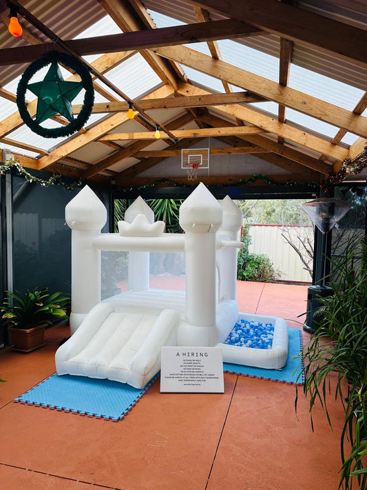 Mini castle with ball pit & slide