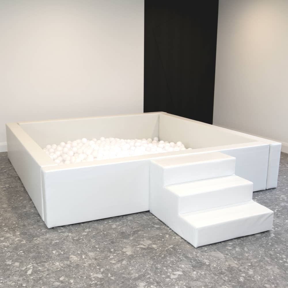 Lux Leather White Ball Pit